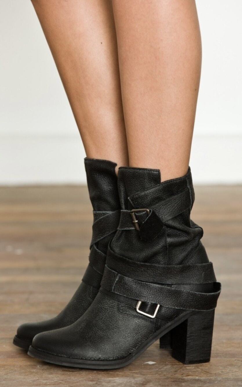 Jeffrey Campbell France Leather Moto Boot